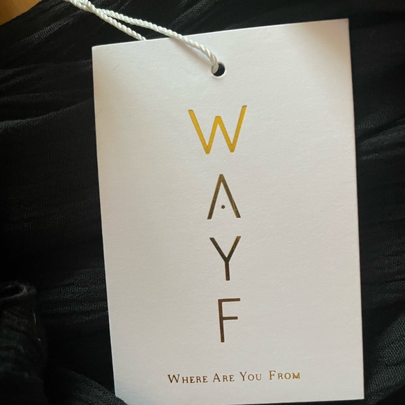 SOLD WAYF Black Maxi dress with deep v and cut-outs - Picture 2 of 2